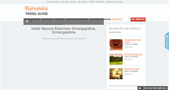 Desktop Screenshot of karnatakatravelguide.in